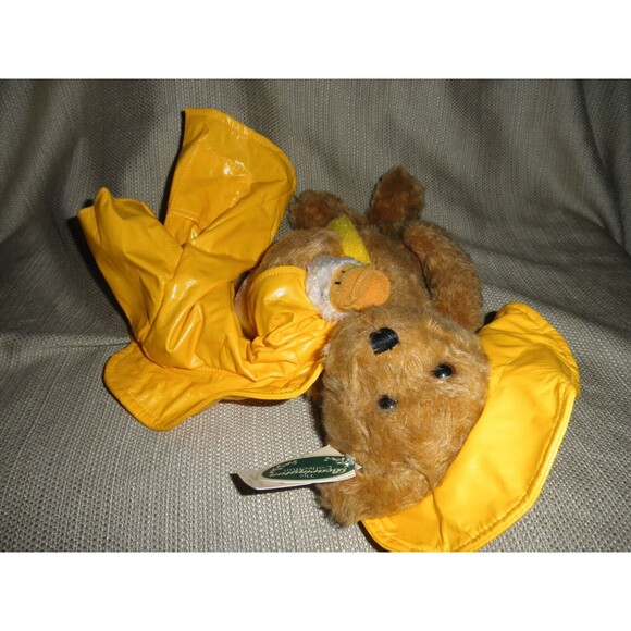 NEW BY TOBY, 2001 VINTAGE BEARINGTON PLUSH 13" TEDDY BEAR "DONALD" WITH DUCK - Picture 12 of 12